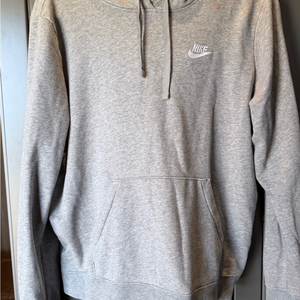 Nike Club Sportswear Light Gray Pullover Hoodie
